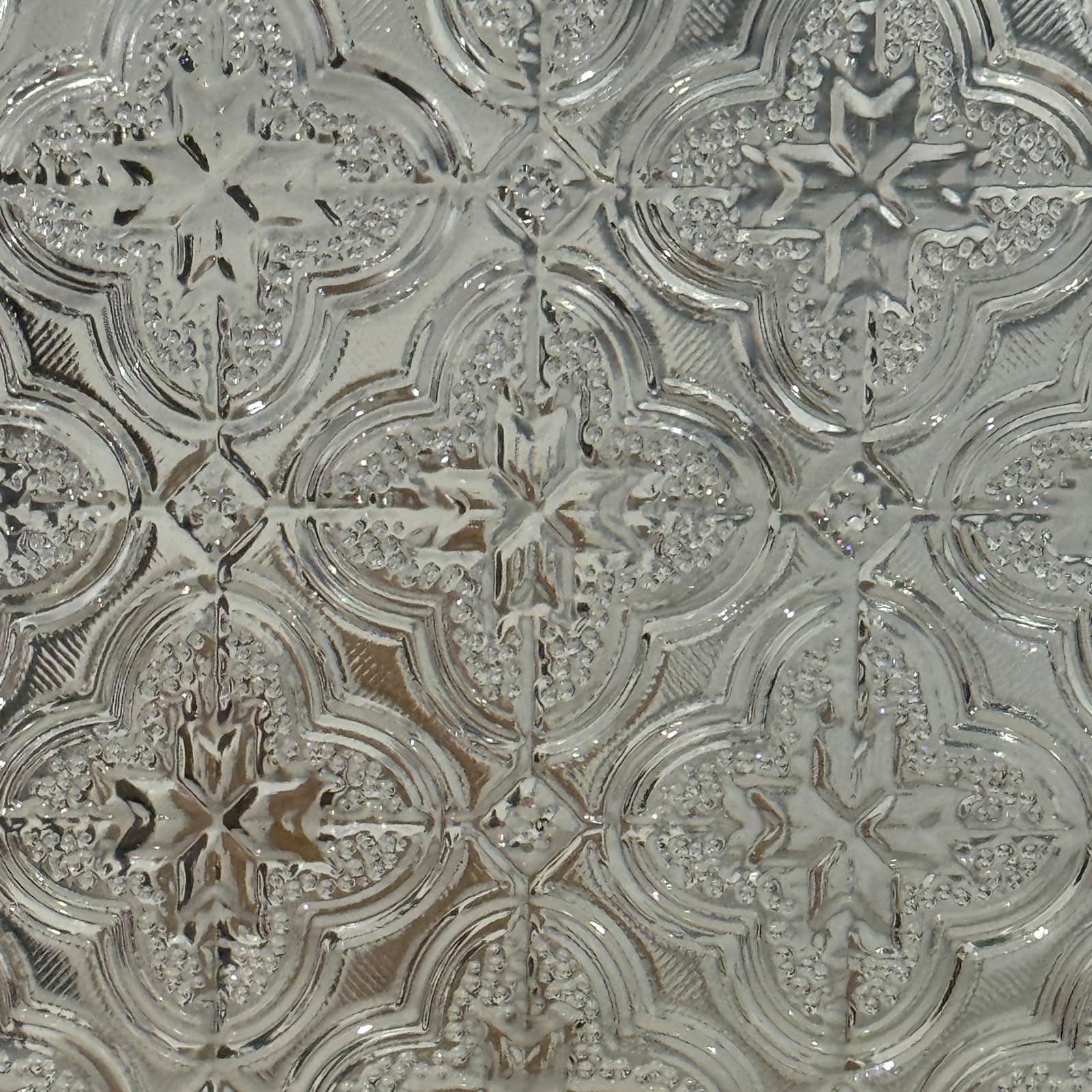 Add.Heres 3D Glass Textured Privacy Window Film, Heat Control Sun Blocking, Decorative Window Film for Home, Static Cling, Removable Non-Adhesive, Glassy Petals 17.3inch x 47.2inch