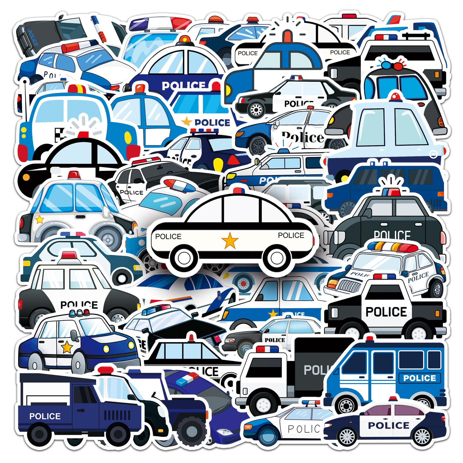 Small Stickers For Kids Kids Sticker Rolls 500 Pcs Police Stickers Roll ...