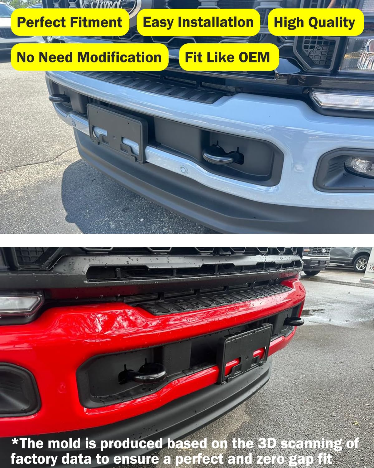 Bracket Front License Plate Mounting For 2020-2022 Ford F250 F350 Super Duty - Foto 2