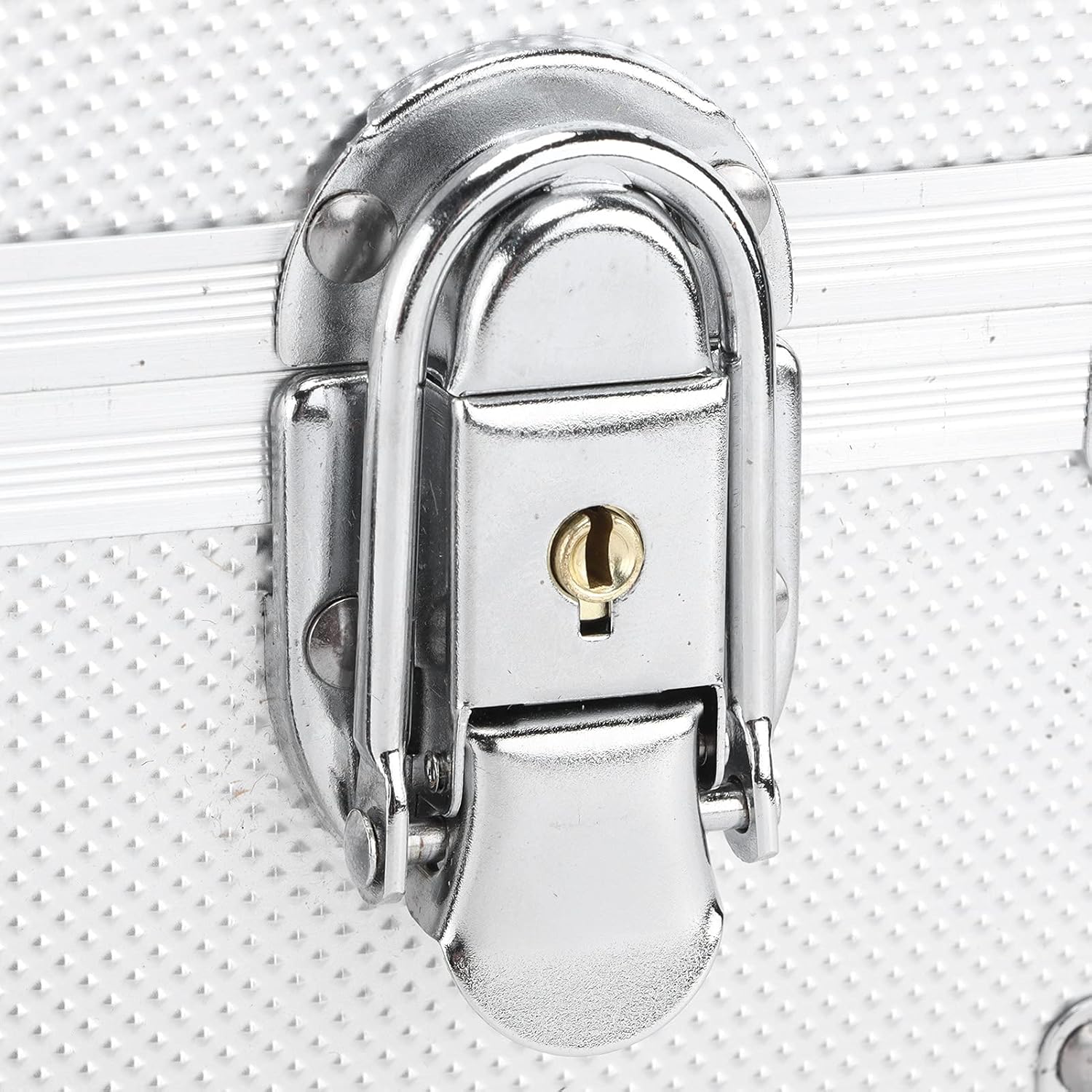 Fockety Transmitter Bag Carry Case for JR for FUTABA for FLYSKY, Aluminum Portable Handbag Hard Case for Transmitter Remote Controller RC Transmitter Case RC Airplane Single Stand Up Trans, Silver