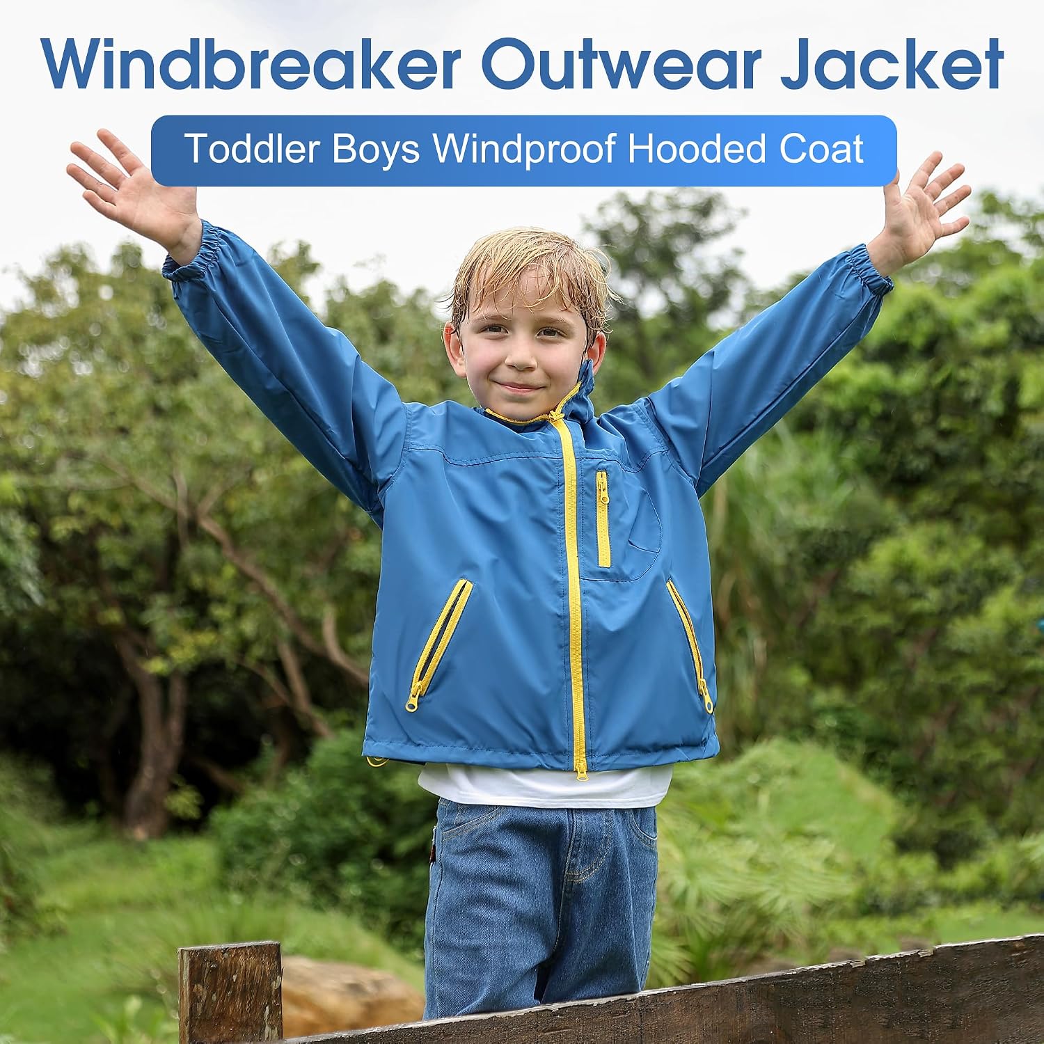 GFQLONG Toddler Boy Jacket Boy Fleece Lined Jackets Thick Waterproof Coat