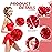 4Pcs Metallic Cheerleading Pom Poms, Creatiee 2 Pair Cheerleader Cheering Squad Pompoms for School Sports Dance Games Team Spirit Cheer (Red)