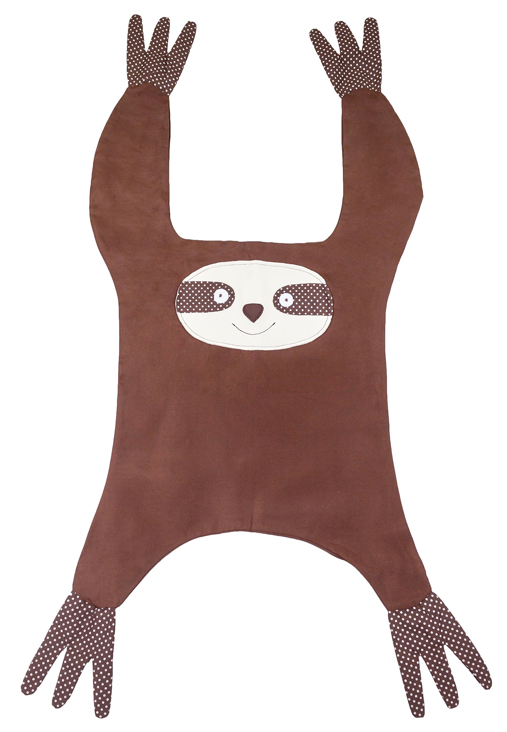 Faultier Wäschebeutel zum Aufhängen – Wäschesack & Pyjama Organizer für Kinderzimmer – Baumwolle, 39 x 36 cm – Wäsche Aufbewahrung für Schlafanzug & Unterwäsche – Fair Trade Ringelsuse Küche, Haushalt & Wohnen