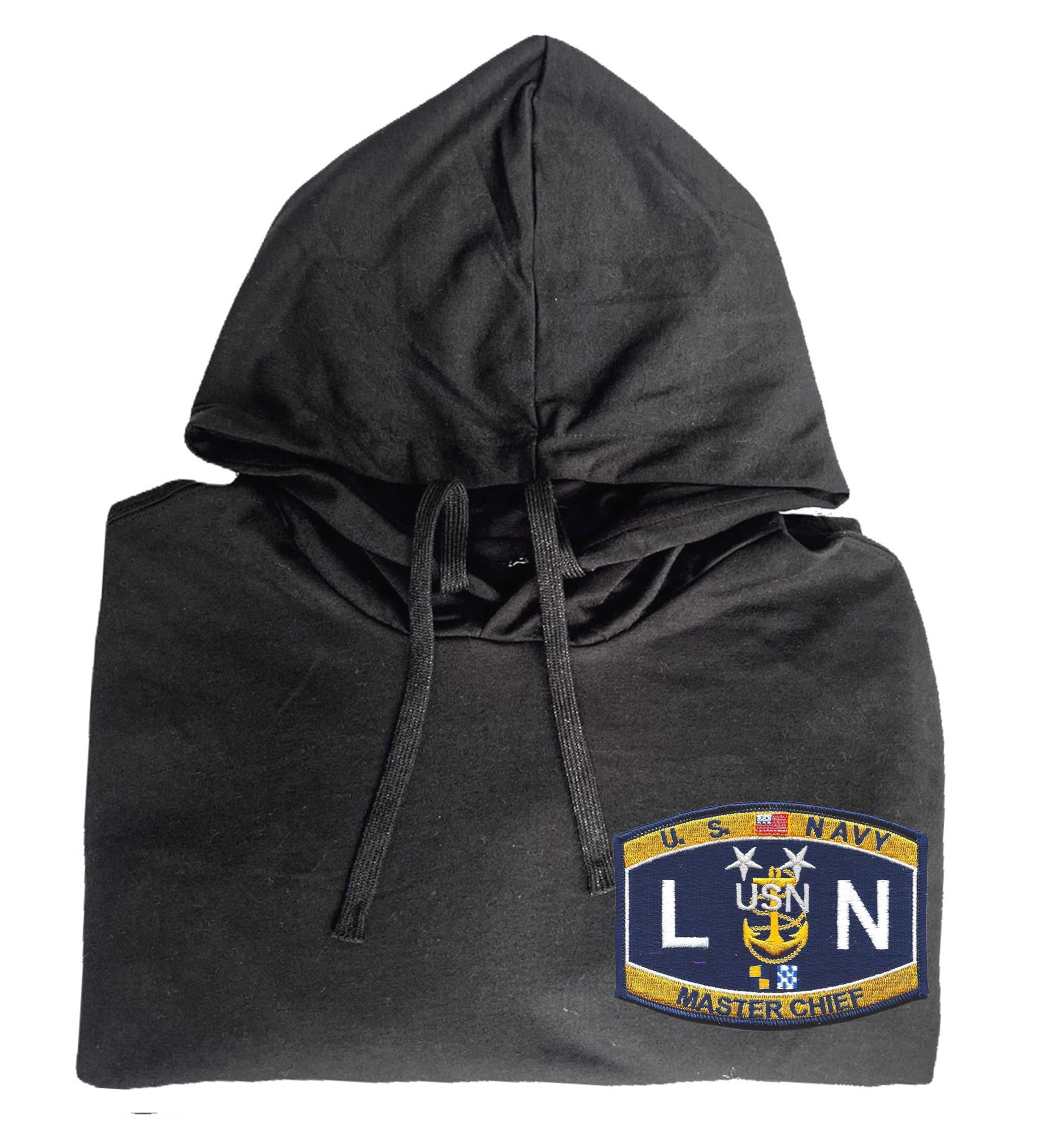 OWL COLORS Master chief legalman lncm patch embroidered sweatshirt hoodie shirt Black