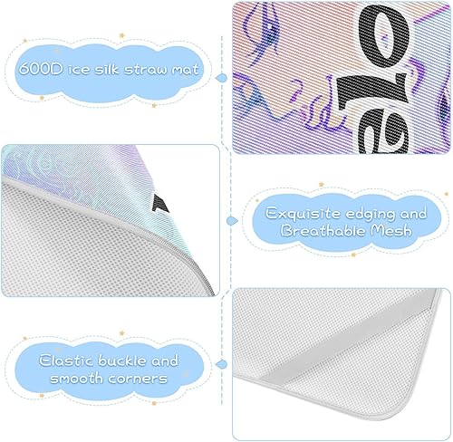 Miniatura 6 de Protector de colchón personalizado para cuna del zodiaco escorpio para niños y niñas, tapete de seda de hielo, tapete de enfriamiento de seda