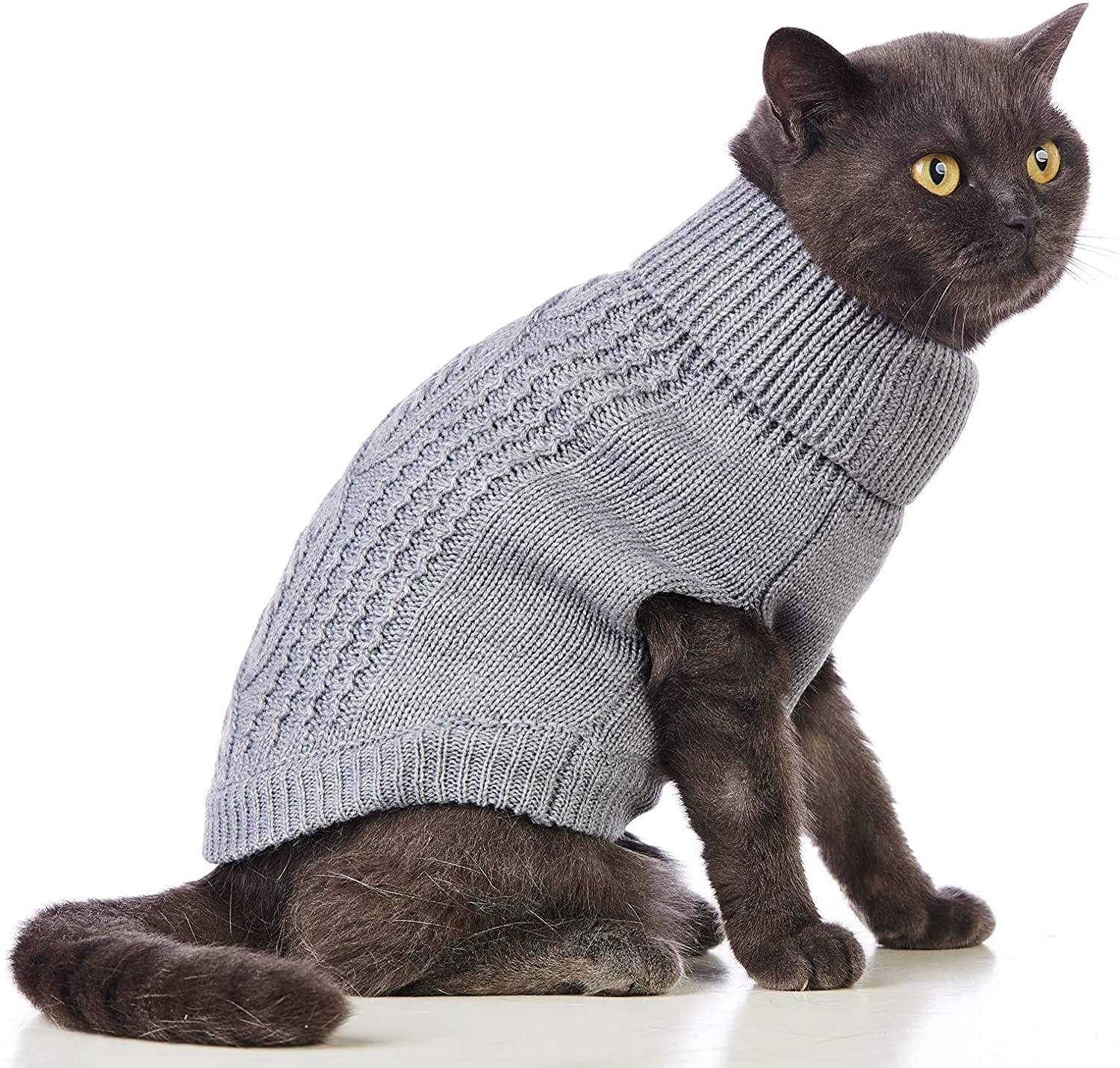 Ulobey Dog Cat Sweater Turtleneck 
