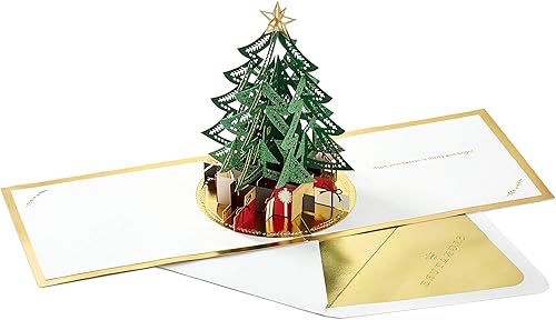 Miniatura 9 de Hallmark Paper Wonder - Mini tarjetas de Navidad emergentes (3 tarjetas con sobres camión rojo, cardenal, feliz y brillante)