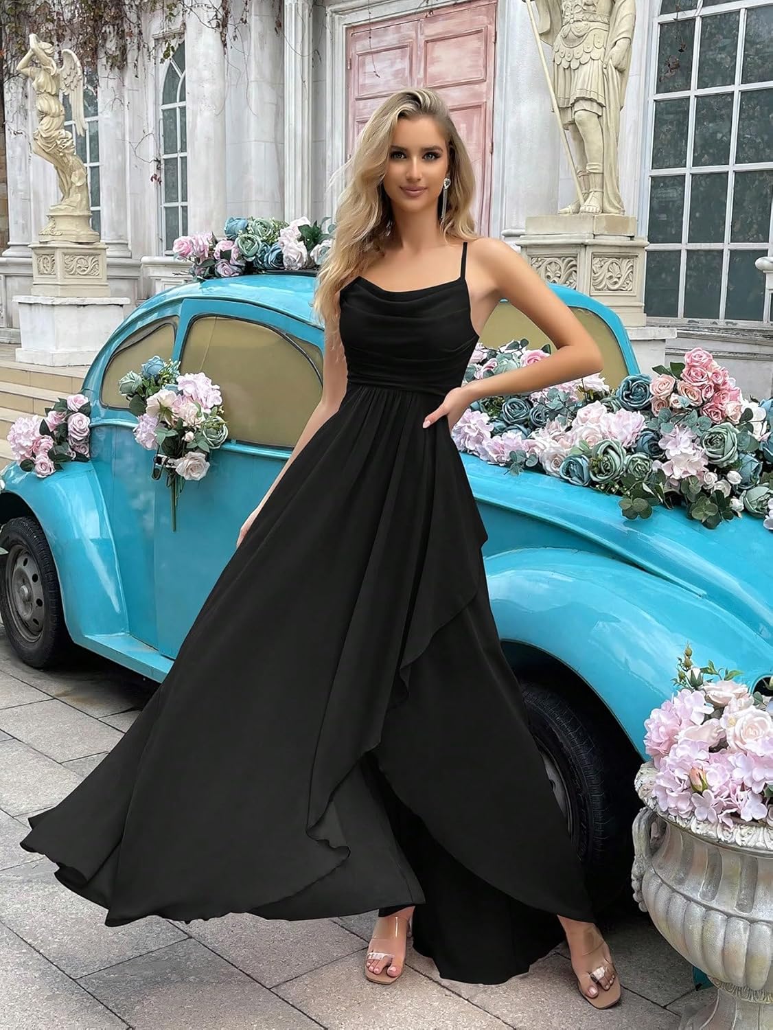 Women's 2026 Spring Formal Evening Gown Elegant Long Prom Dress Wedding Guest Party Cocktail Bridesmaid Maxi Dress - Image 5