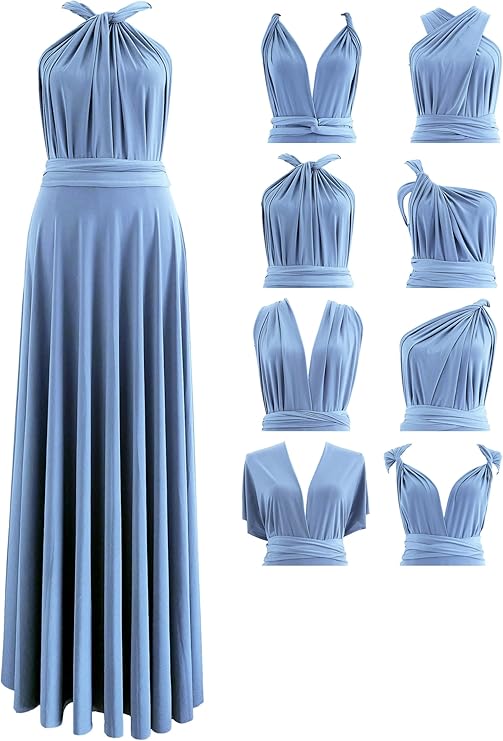 Infinity Dress with Bandeau, Made in USA, Multiway Bridesmaid Dress Convertible Dress, Long, Plus Size & Regular Size Maxi