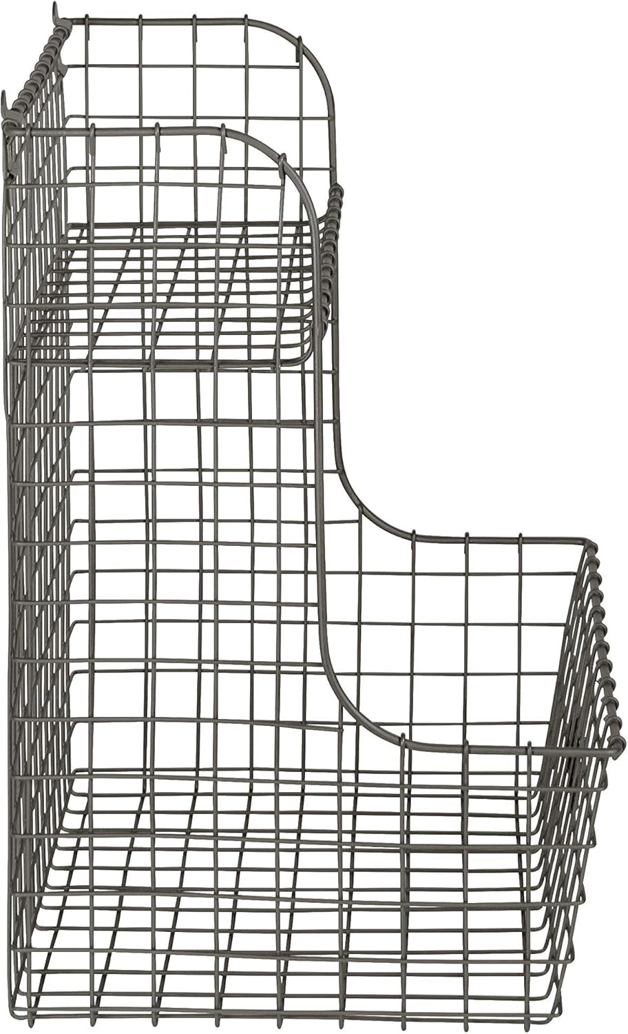 Flash Deals - 80% OFF Spectrum Diversified Vintage Wall Mounted Bin with Shelf Hanging Storage Basket with Moveable Label Holder, Perfect for Entryways, Bedrooms, & Other Areas of The Home, Industrial Gray