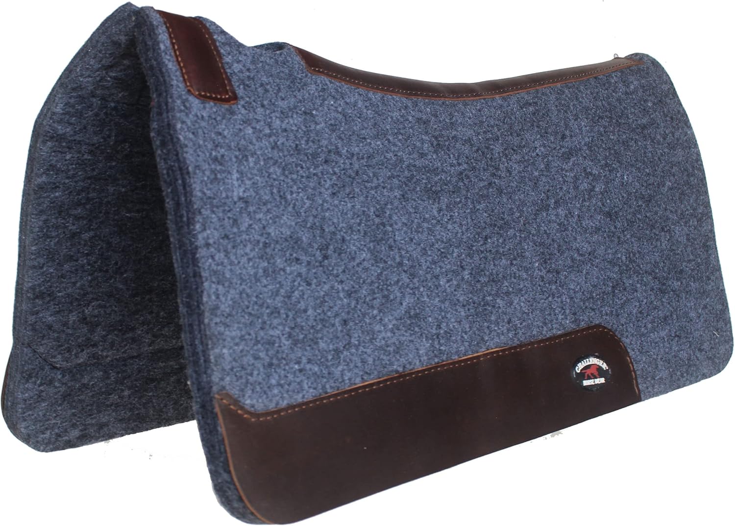CHALLENGER 3/4" Thick Horse Saddle PAD Western Contoured Wool Felt Moisture Wicking 39RT06