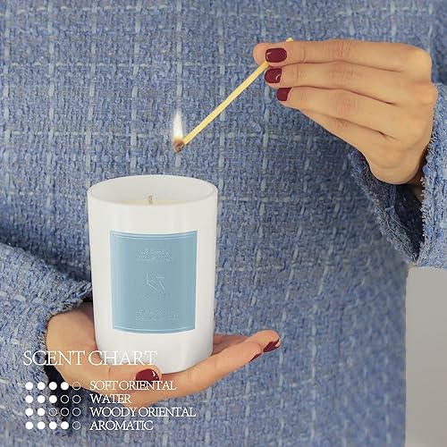 Miniatura 2 de Vela perfumada de lujo vertida a mano, cera de soja natural, aceite esencial para aliviar el estrés, para el hogar, aromaterapia, regalos de