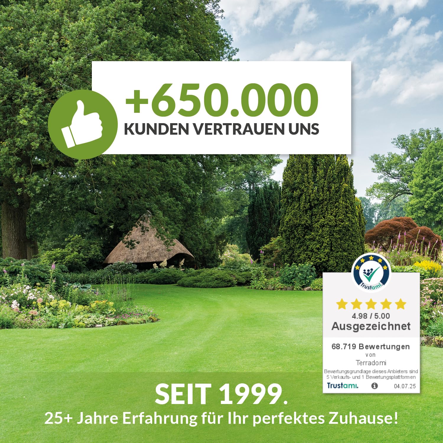 TerraDomi Rasendünger Sommer 20kg NPK 15-15-15 für 1000 m² | Idealer Dünger bei Hitzestress mit Langzeitwirkung - verdrängt Moos - streuwagengeeignet - staubarm & mit extra Schwefel