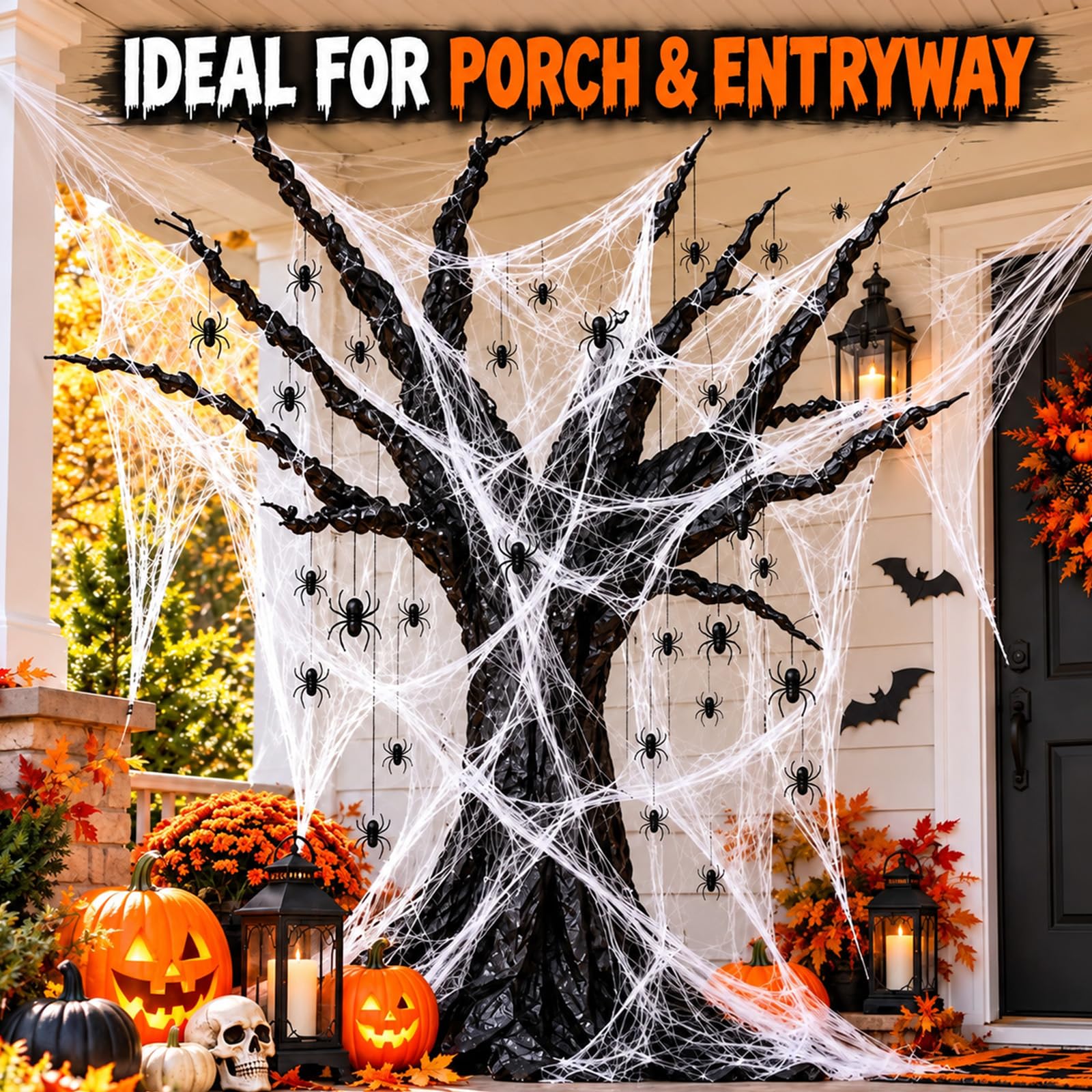 Tableau d'affichage 3D pour Halloween - Décoration phosphorescente en toile