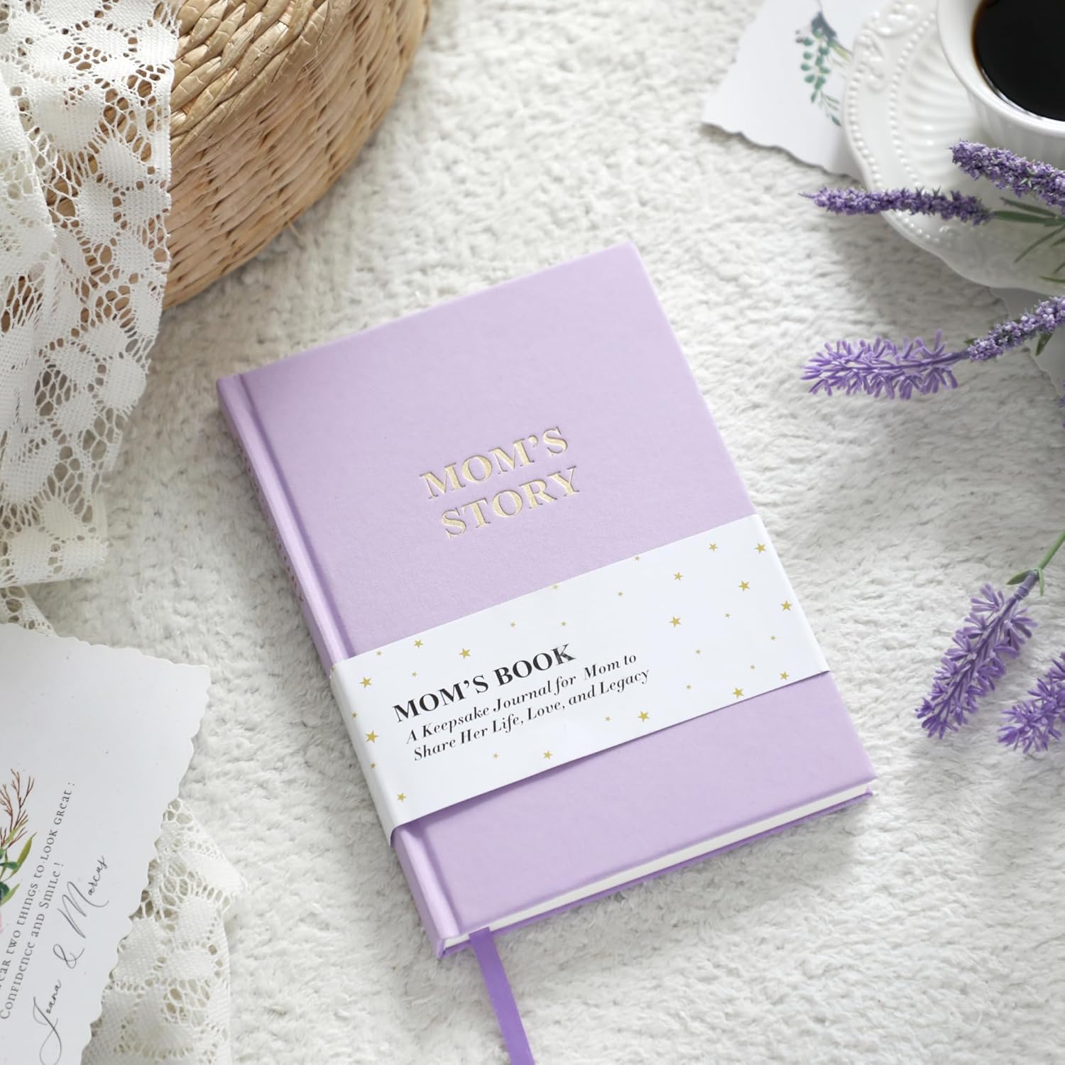 Mom's Life Story Journal, Mom Book To Fill Out, Heirloom Books Includes Prompt Questions for Parents, Meaningful Keepsake Gifts from Daughter and Son for Mother's Day, Birthday, Christmas (Mom Purple) - Image 7
