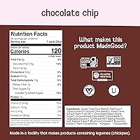 Vista 2 de Mini galletas de chocolate horneado de MadeGood sin gluten y seguro para aperitivos escolares, 30