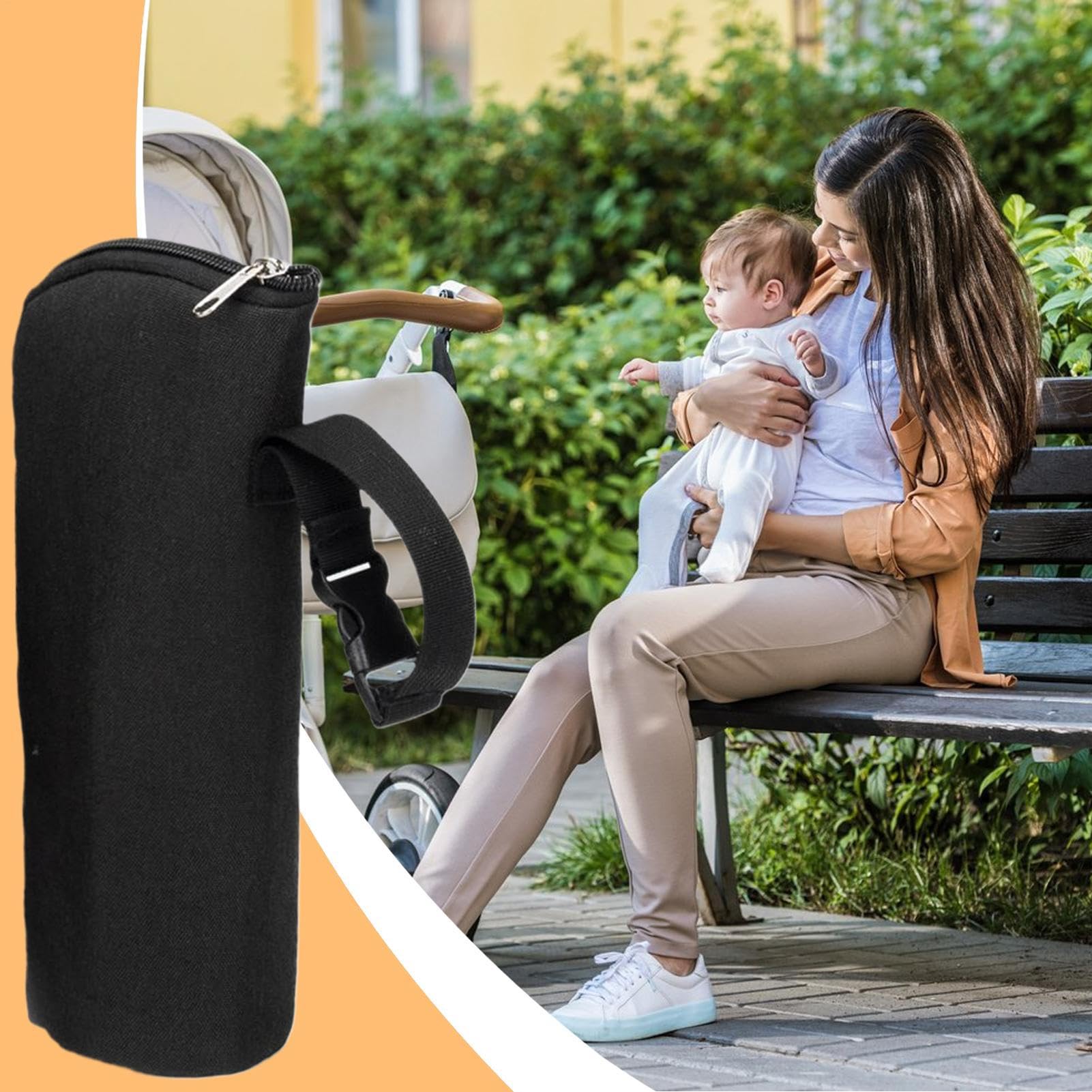 Isolierte Flaschentasche Stillmilch Fütterbecher Kühltasche Mütter | Isolierte Babyflaschen Tragetasche Für stillende Mütter, Reisen, Outdoor, Auto, Picknick, Camping, Wandern, , Sport,