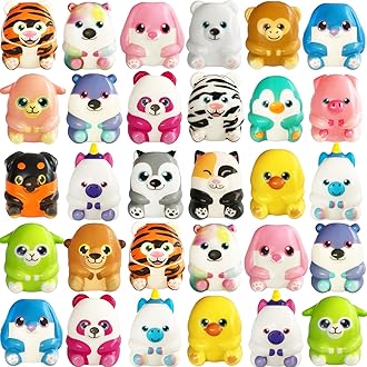 30 Pack Party Favors for Kids Filled with Squishy Toys,Slow Rising Jumbo Squishies Toys,Kawaii Cute Stress Relief Squeeze Toys for Kids,Birthday Gifts,Pinata Stuffers,Carnival Goodie Bag Stuffers