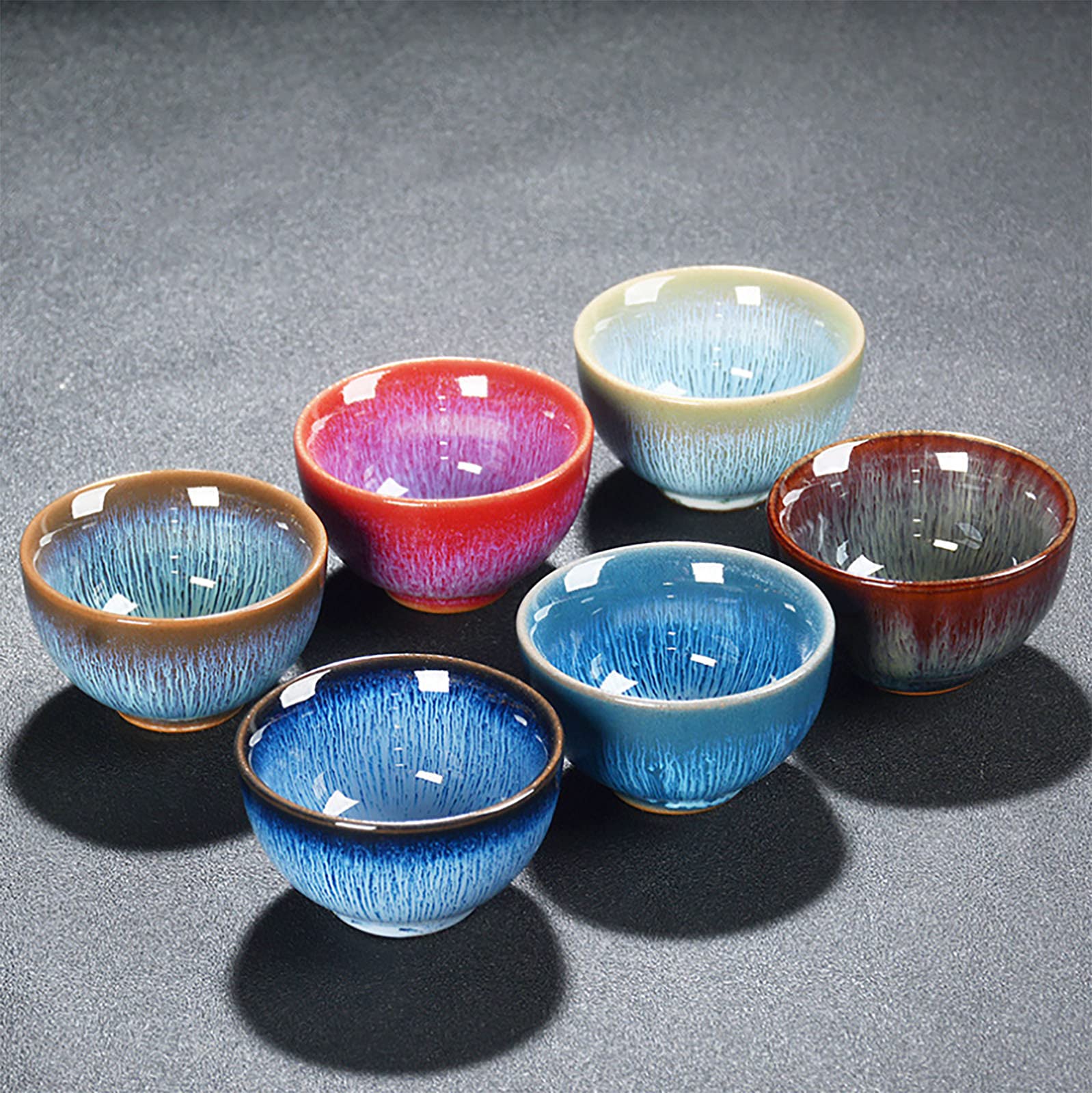 station ceramic tea cup, kungfu tea set, coffee cup, yerba Companion Set,sake sets,Ceramic companion set, tea set, teapot (6 colors, Small)