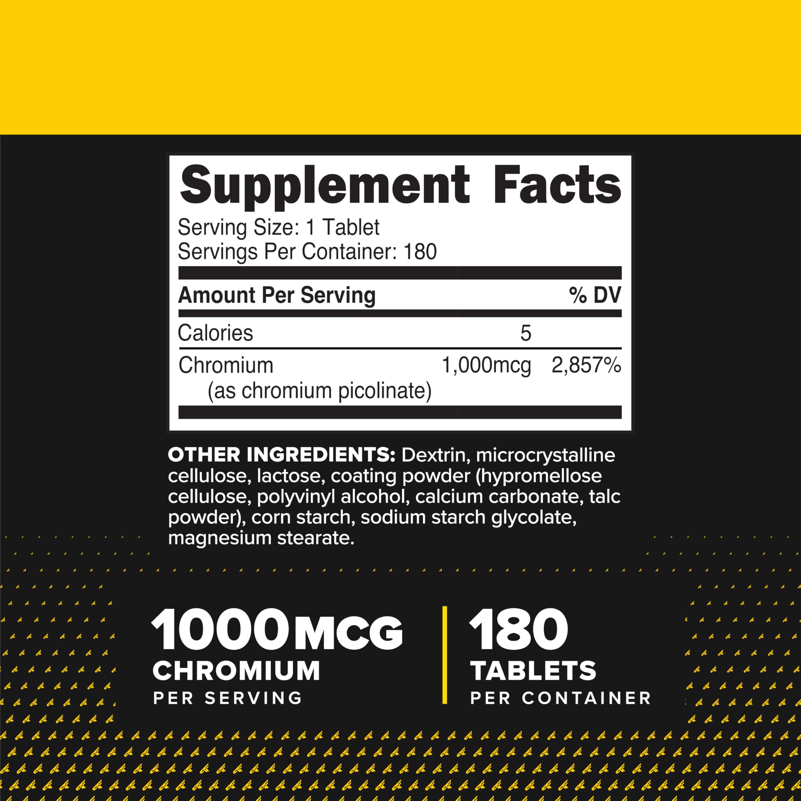 PrimaForce Chromium Picolinate 1000mcg, 180 Tablets — Amazon image 2