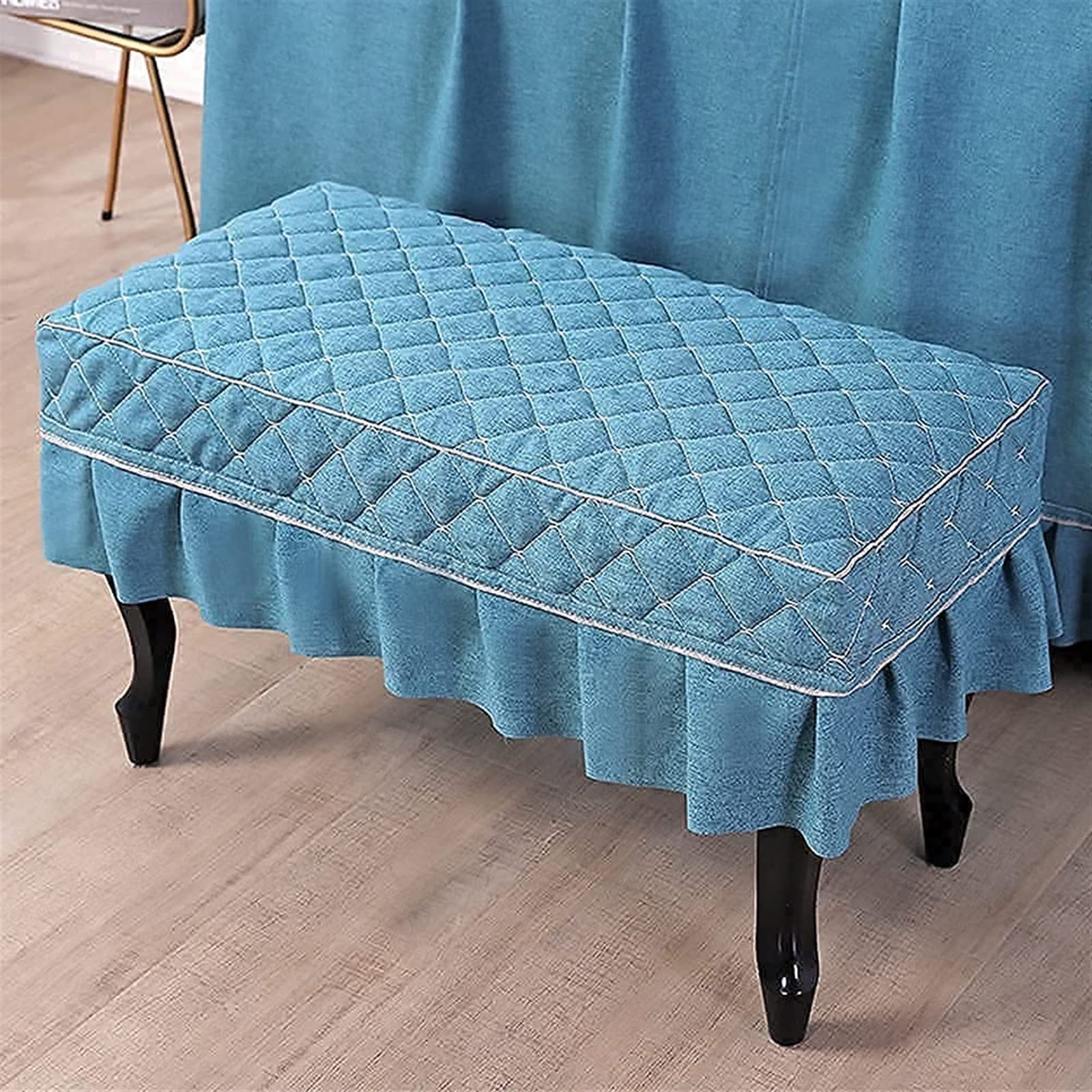 Funda para piano para piano vertical, funda para piano, funda para teclado de piano electrónico vertical, funda completa para piano, funda para silla gruesa elegante de estilo rural (funda para sill