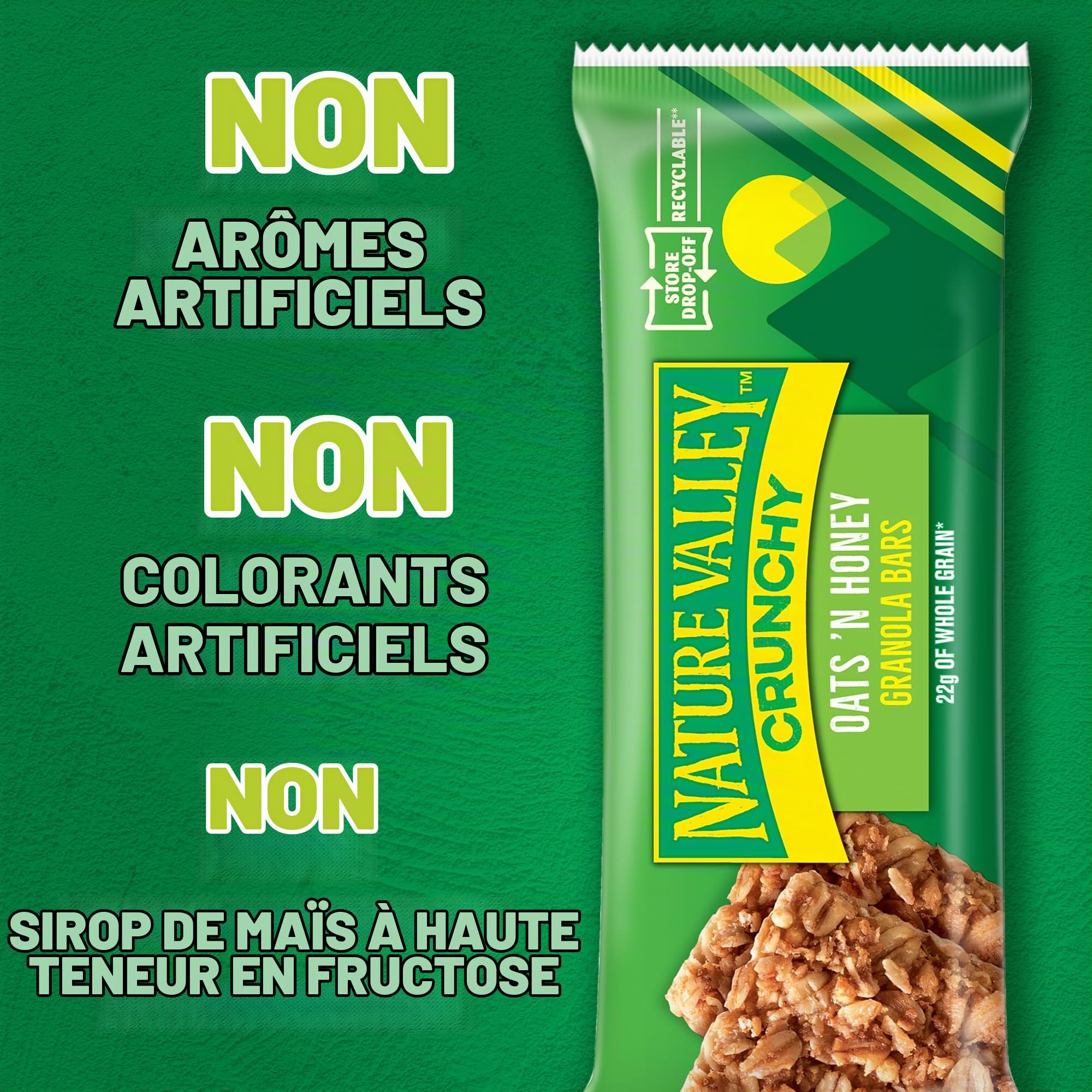 Nature Valley Barres granola croquantes, avoine et miel, 48 ct, 1 013,78 g