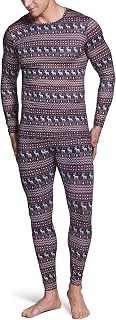 TSLA Men's Thermal Underwear Set, Microfiber Soft Fleece Lined Long Johns, Winter Warm Base Layer Top & Bottom Trousers
