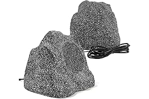 8 Inch Outdoor Rock Speakers Bluetooth Waterproof Powerful for Garden Pool Patio...