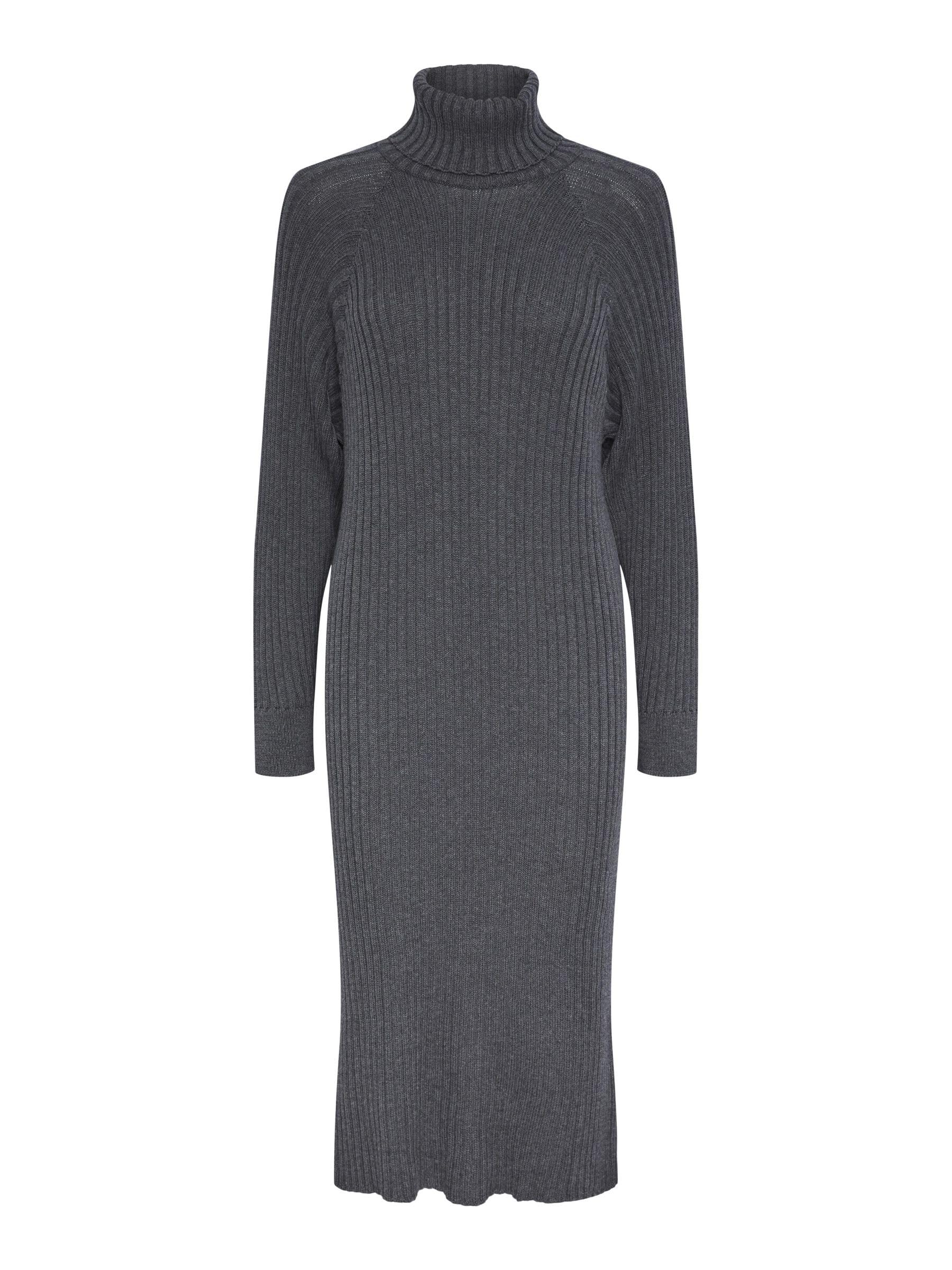 YAS Women's Yasmavi Knit Midi Roll Neck Dress S. Noos Knitted Dress