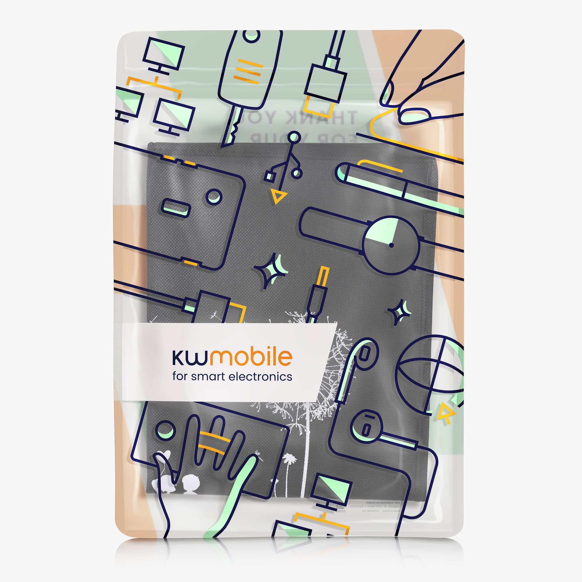 kwmobile Etui kompatybilne z Thermomix TM5 / TM6 - Pokrowiec ochronny przeciwpyłowy do robota kuchennego - dzieci mniszek lekarski