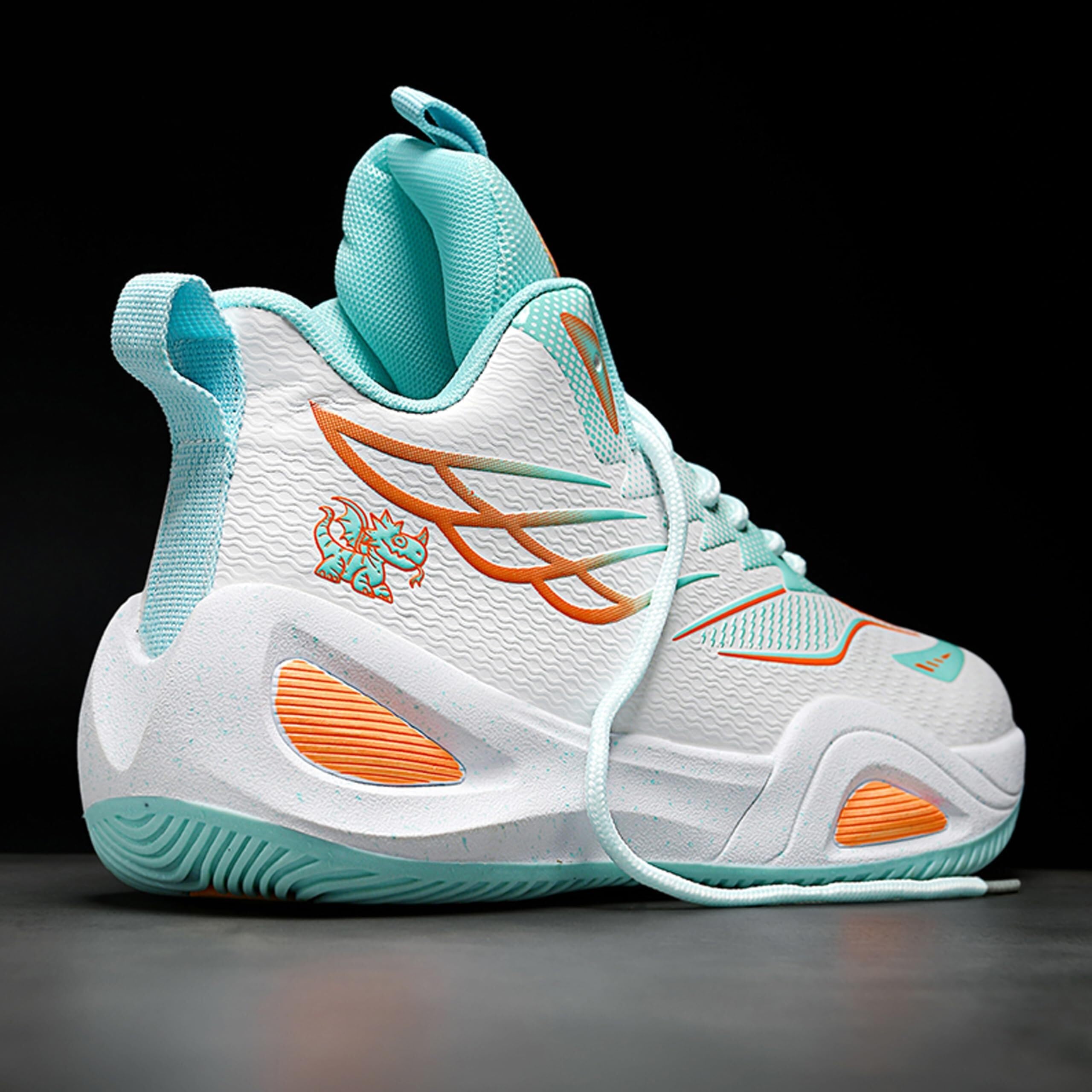 Zapatos de Baloncesto Hombre Zapatillas Altas Antideslizantes Que absorben Golpes Botas Entrenamiento Duraderas