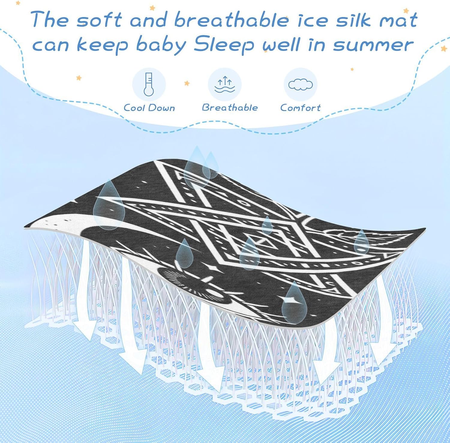 Cooling Baby Mattress Protector 28" x 52" Breathable Occult Crescent Moon Rose Gothic Village Witch Witchcraft_00001_00001 (2) Pads Washable Waterproof for Baby&Toddler