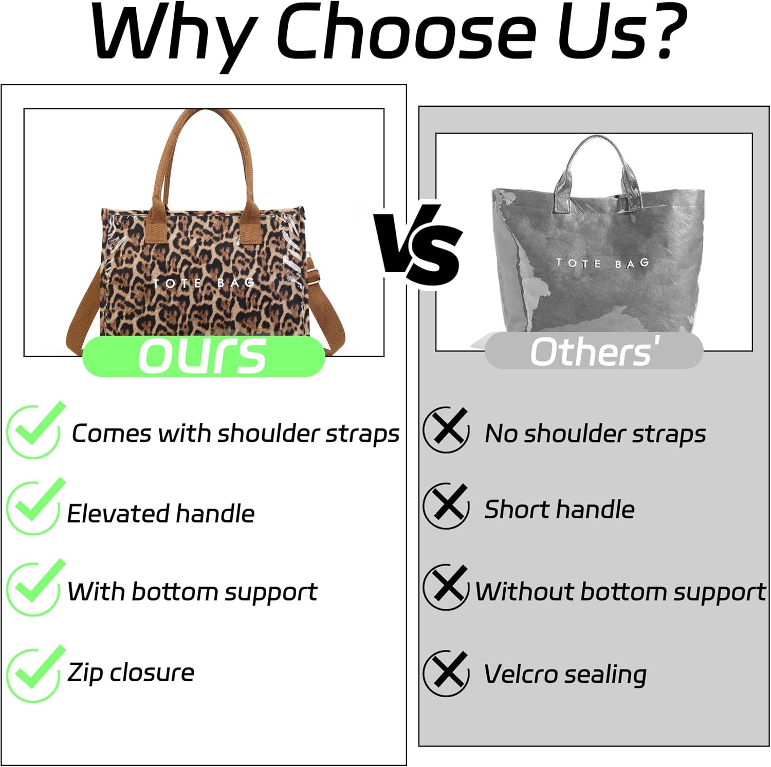 GISMTR PVC Tote Bag for Women Large Letters Print Hobo Handbags Kraft Paper Shoulder Bag with Strap for Work Travel
