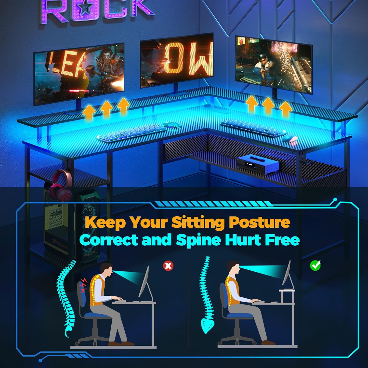 Flexible storage shelves for organization