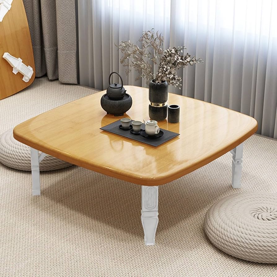 アジアンエスニック木製ちゃぶ台L木製折りたたみ式ティー