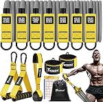 WOQQW Resistance Bands, Heavy Exercise Bands with Handles, Workout Bands for Men, Weight Fitness Bands Set for Muscle Training, Strength, Stretching - Home Gym Workout Equipment.