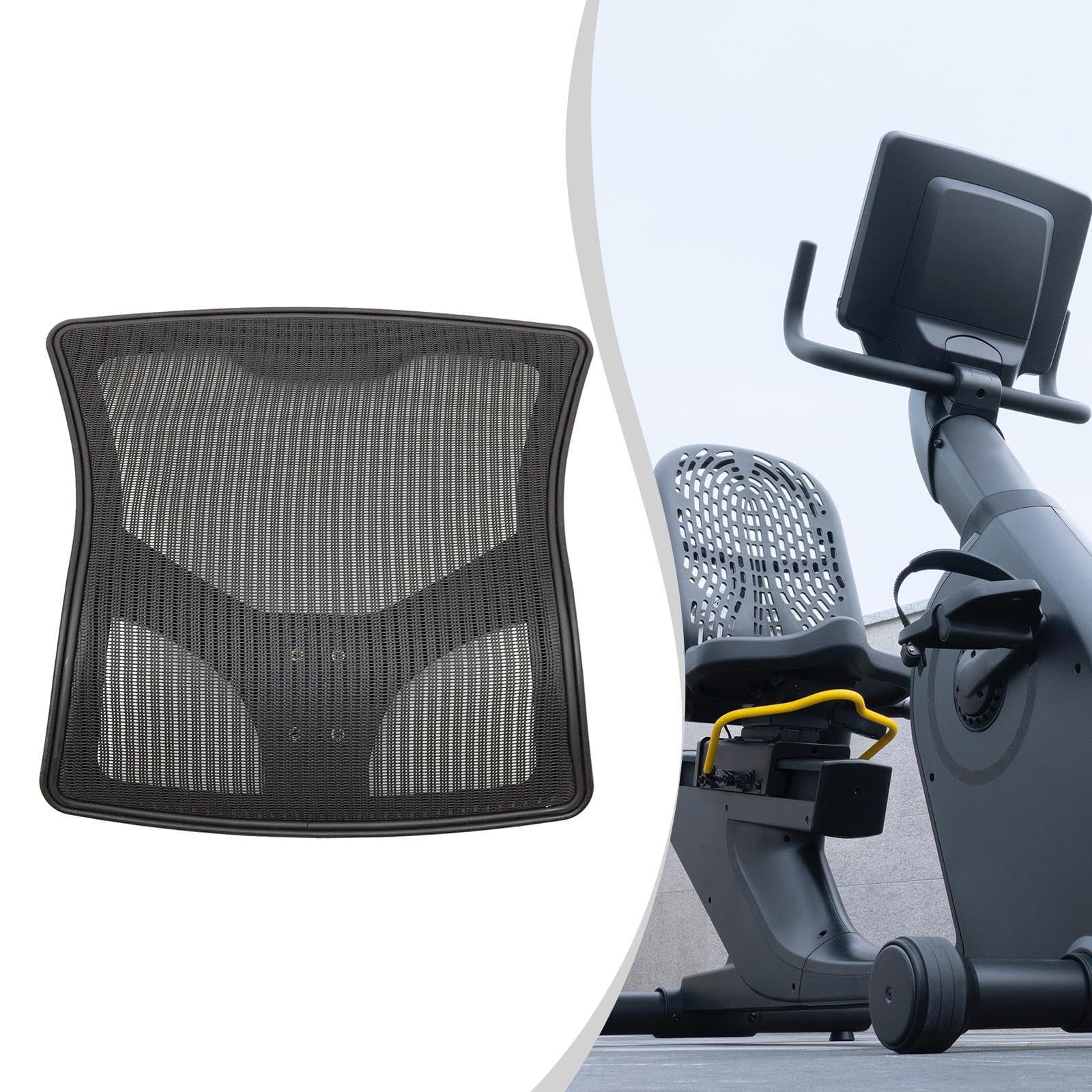 TISHITA Schienale per Esercizi in Rete, Cuscino per La Schiena Traspirante, Parte Fitness, Accessori di Ricambio Multifunzione per Adulti da Interno