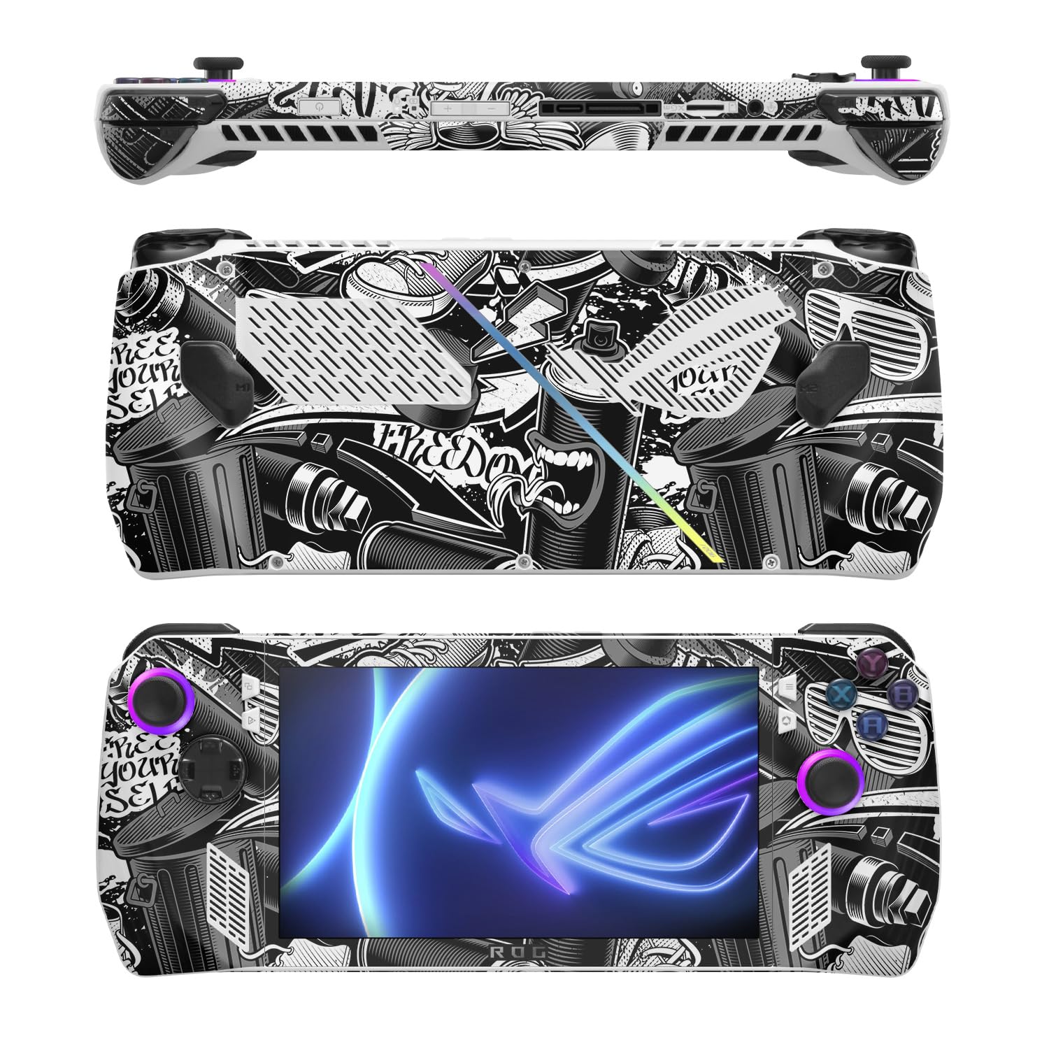 MightySkins Skin Compatible with Asus ROG Ally - Puppy Fall | Protective, Durable, and Unique Vinyl Decal wrap Cover | Easy to Apply, Remove, and Change Styles