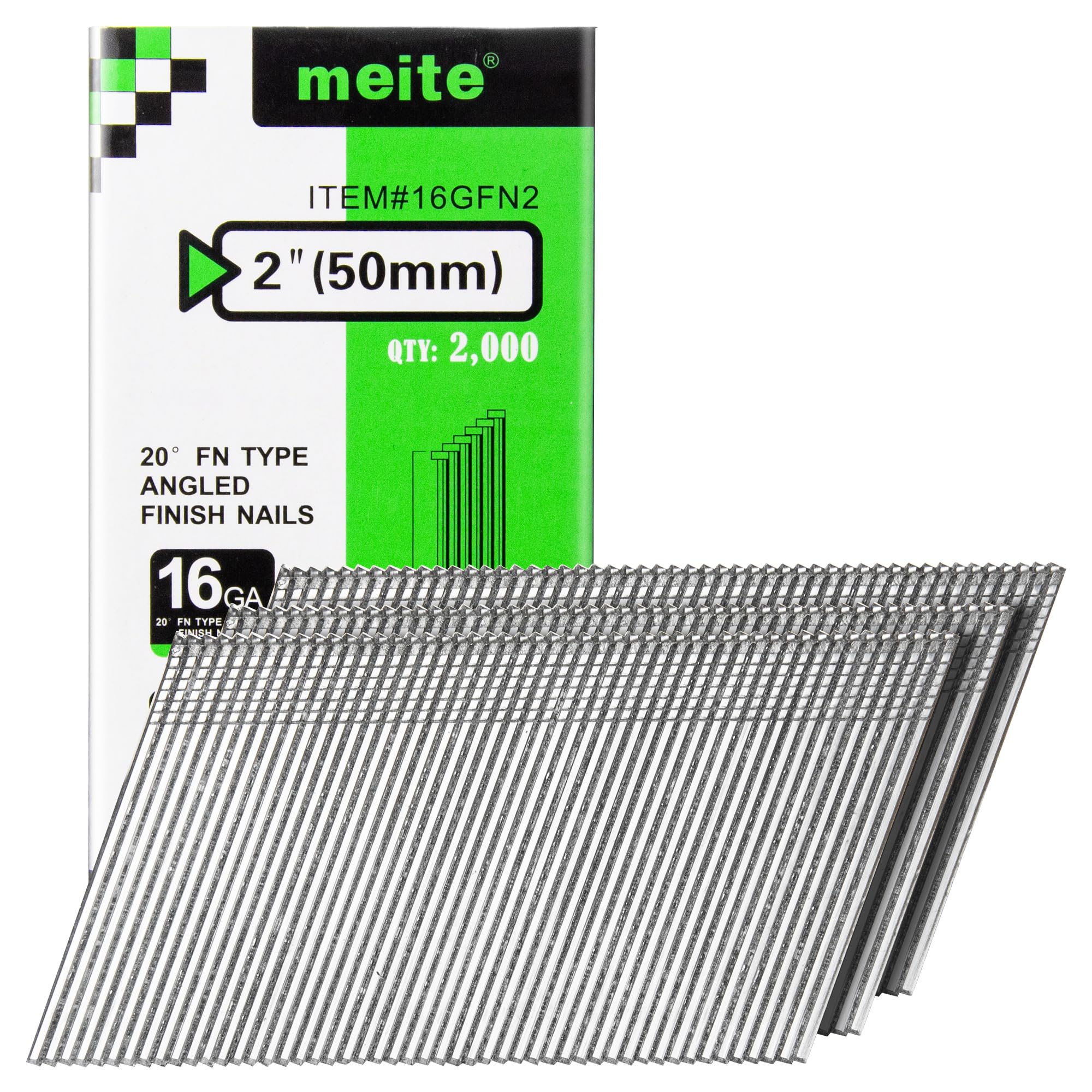 Meite 2000 Finish Nails - 16 Gauge Set -15 Meite 2000 Finish Nails - 16 Gauge Set -15