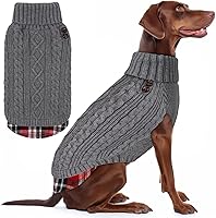 Vista 36 de KYEESE Suéter suave para perros pequeños, hembras, abrigado, de cuello alto, ropa elástica de punto para gatos, abrigo cómodo para mascotas