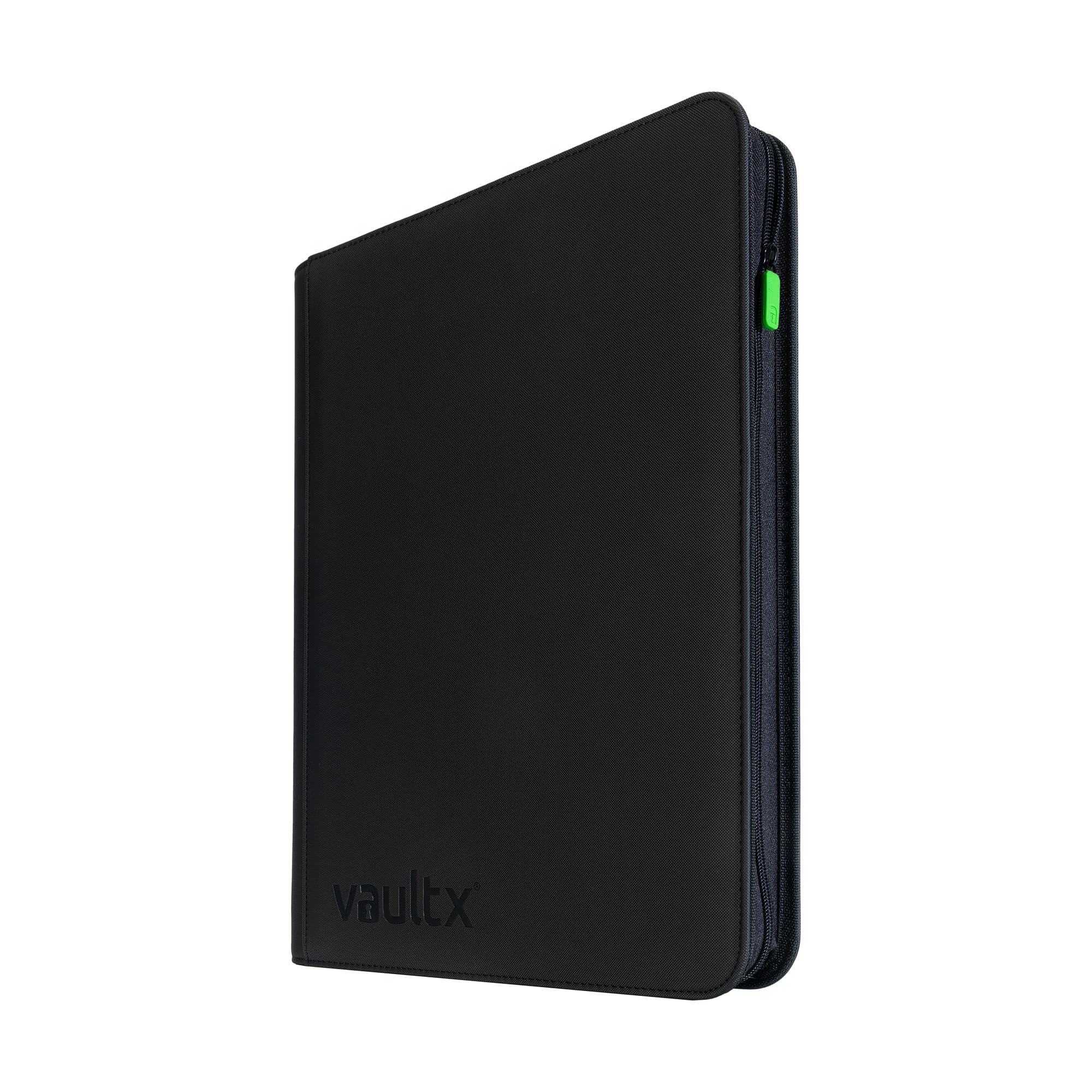 Vault X Álbum Exo-Tec XXL con Cremallera, para 1088 Cartas Coleccionables, 16 Bolsillos, 34 Páginas de Carga Lateral (Negro)