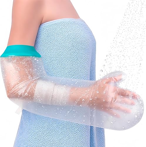 Miniatura 11 de Funda impermeable para la ducha, funda de ducha reutilizable para la parte superior de la pierna después de la cirugía, bolsa protectora de Tobillo