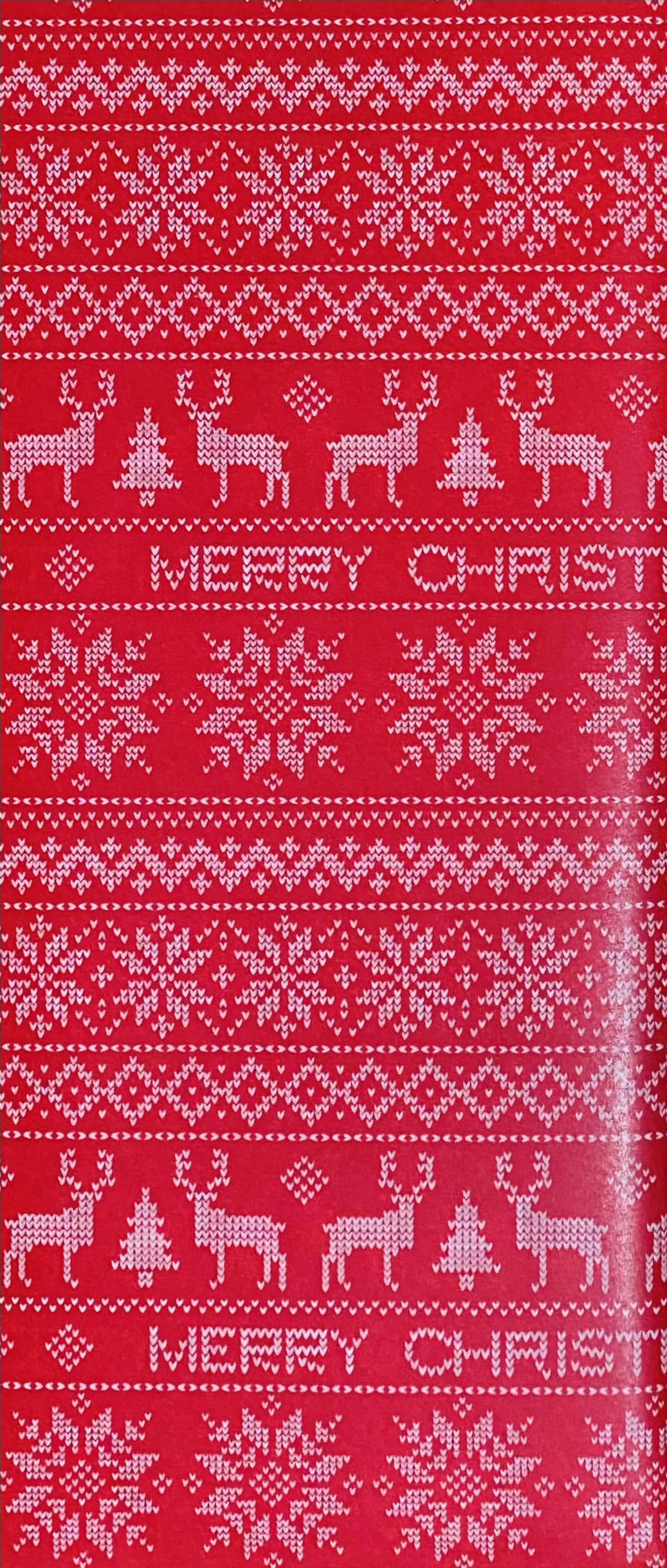 Christmas Tissue Paper Gift Wrapping, Assorted Traditional Festive Xmas Designs| Recyclable Eco Friendly Wrapping for Delicate Items (Red/Gold Merry Christmas Wreath)