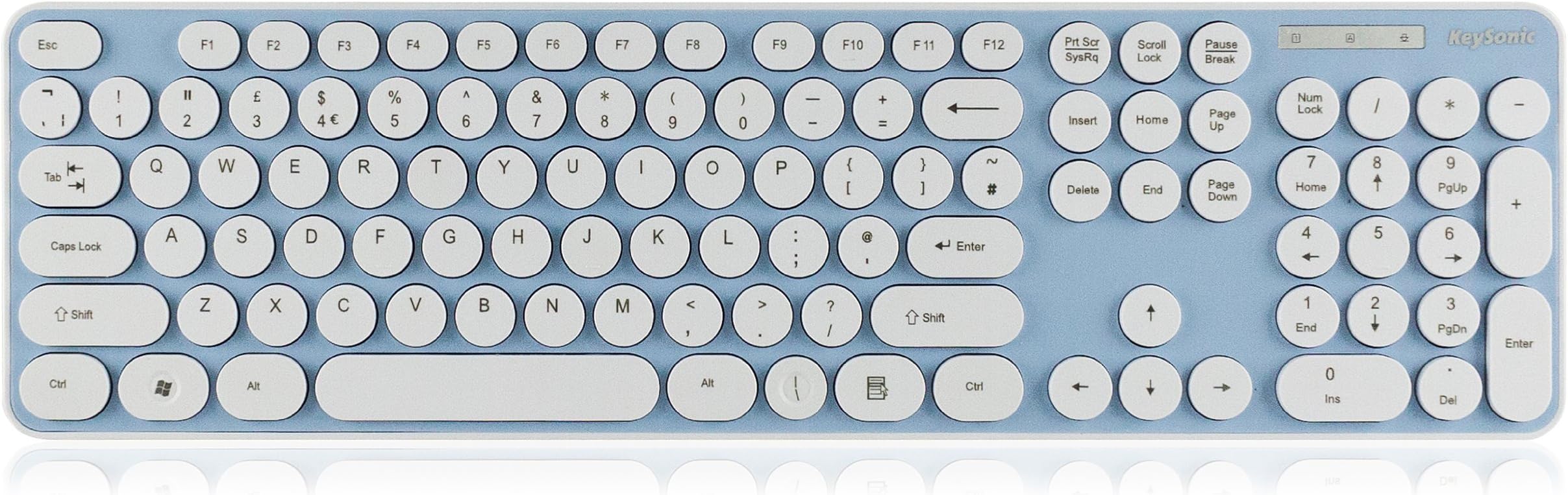 Keysonic USB UK QWERTY Layout Wired Keyboard