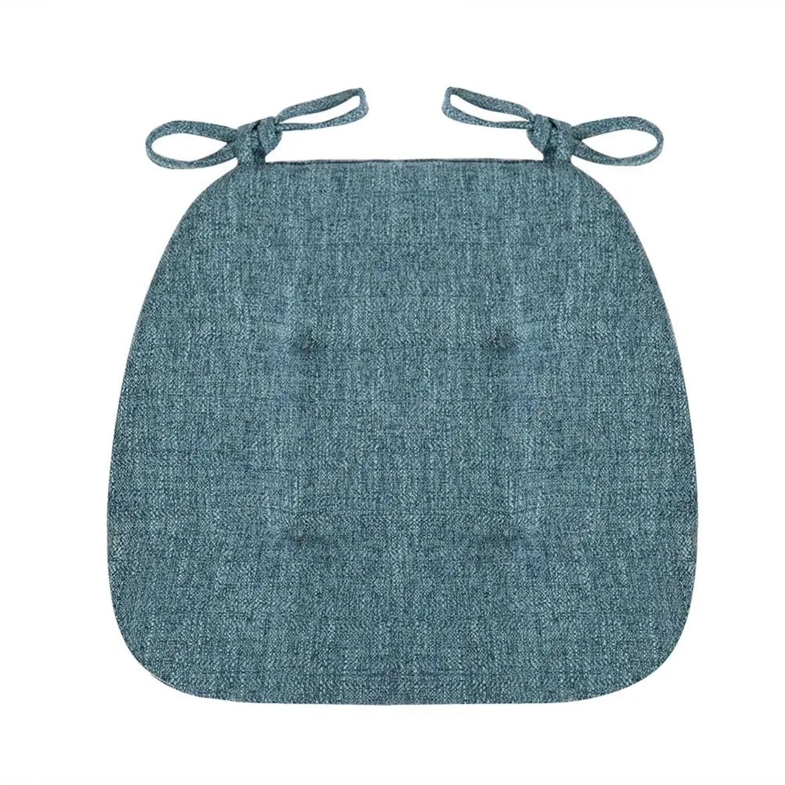 Garden Chair Cushions Fashion Anti-slip Linen Chair Cushion Household Sponge MultiColor Dining Room Cushions For Pallets Outdoor Garden(Blue)