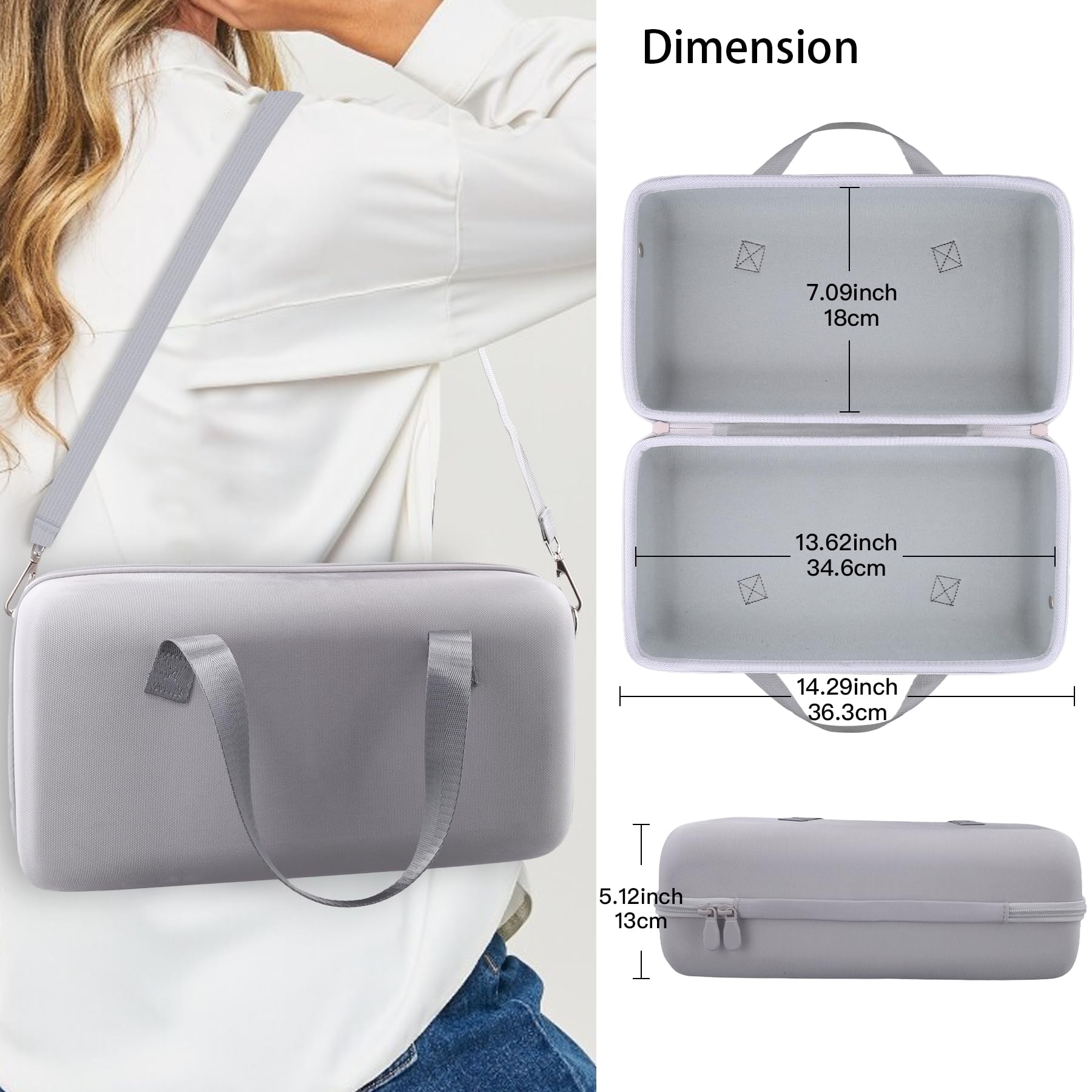 co2CREA für Sony ULT Field 5 Tragbarer Bluetooth Lautsprecher,Harte Schutzhülle Tasche passt ULT Power Sound IP67 wasserdichter Lautsprecher,Nur Tasche