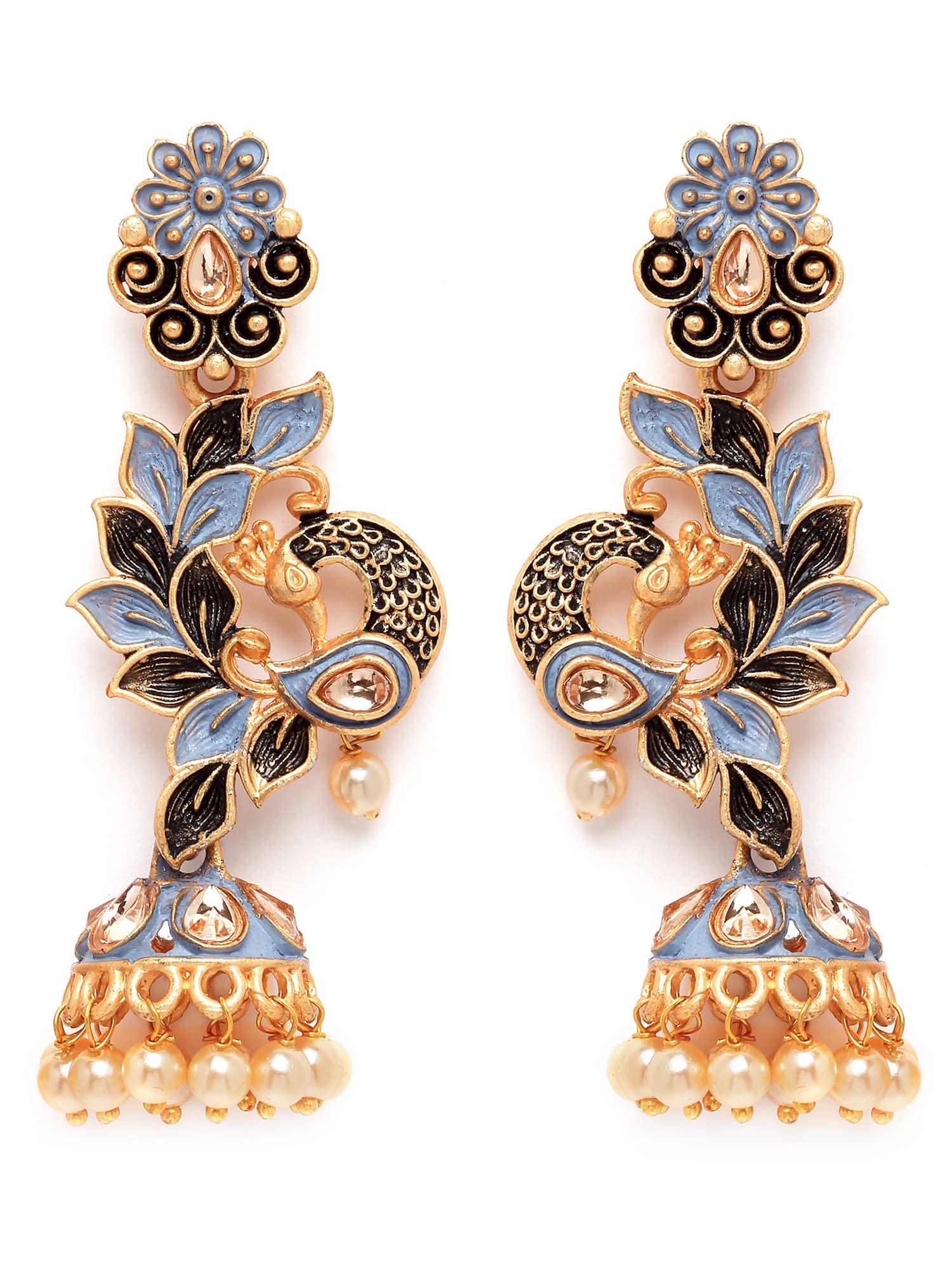 See full amazon price history chart for Karatcart Gold Plated Peacock Shape Grey Kundan Dangler Jhumki Earrings for Women Karatcart Gold Plated Peacock Shape Grey Kundan Dangler Jhumki Earrings for Women (B0BG63FTDD) Amazon Price History, Amazon Price Tracker