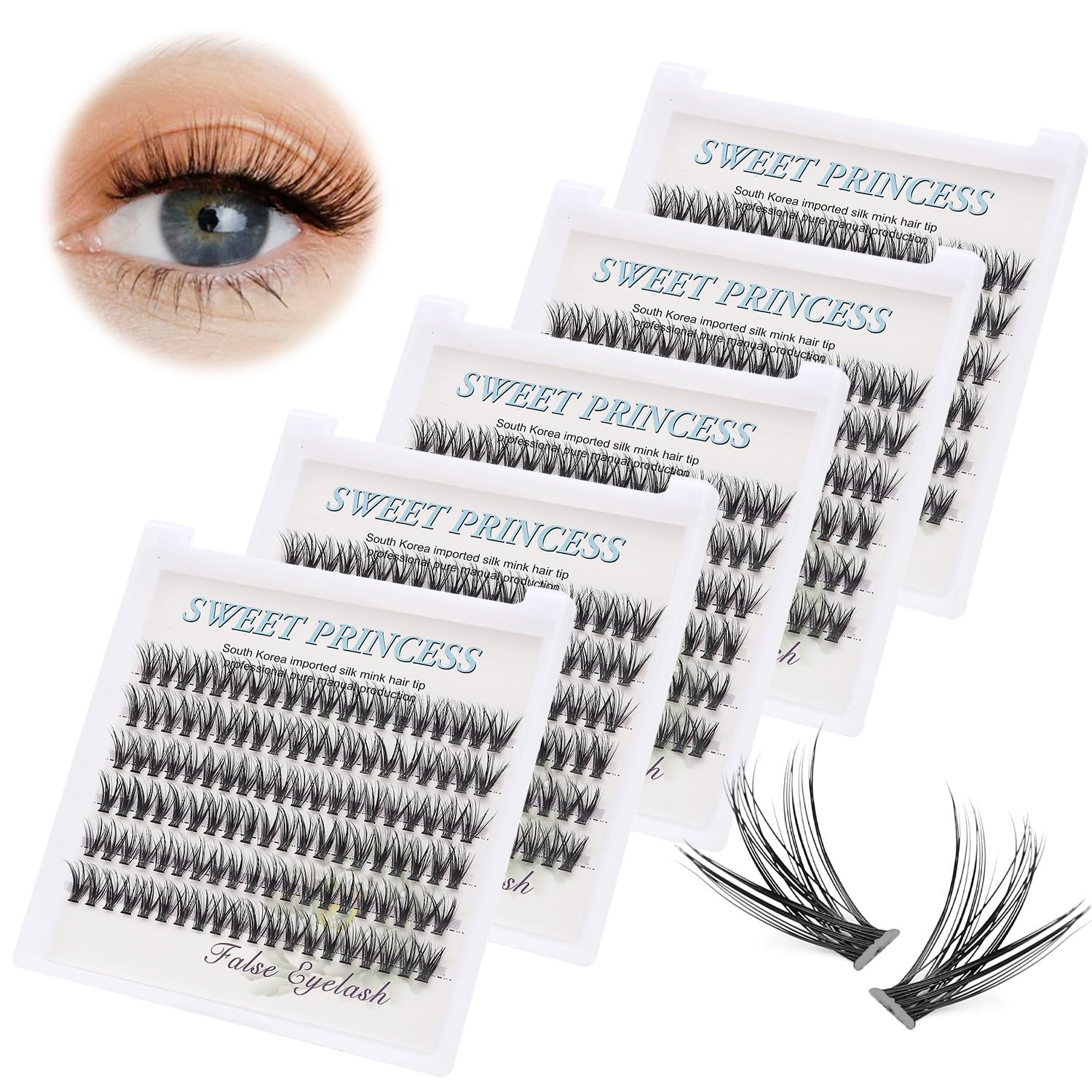 Bodemrincer 20 Root Thickness 0.07mm C Curl 8-10-12-14-16mm MIX 7D/10/12/20/30/40/50/60D 3D Individual Eyelashes Extension Soft Black Fake False Eye