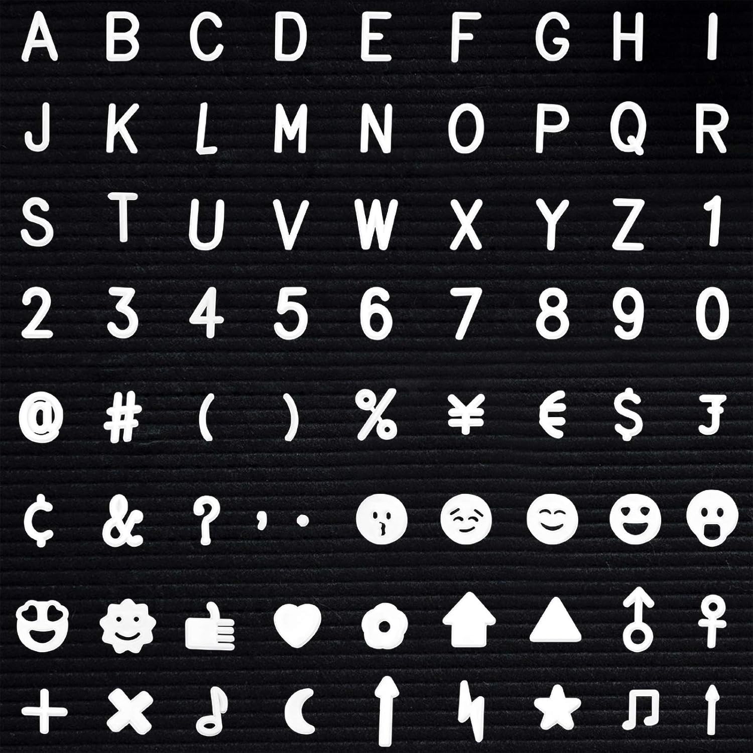 Jalan 320 Pcs Letter Characters for Felt Letter Board, includes Letter