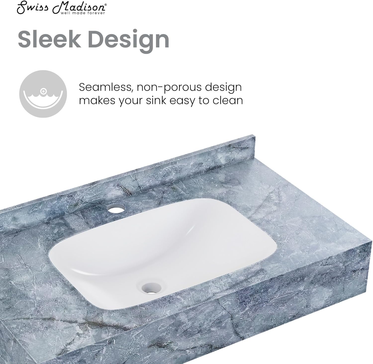 Avancer 36'' Wall Mount Sink In Storm Grey